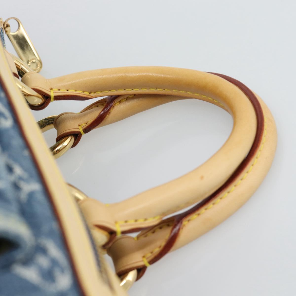 LOUIS VUITTON Monogram Denim Neo Speedy Hand Bag Blue M95019 LV Auth 191830V