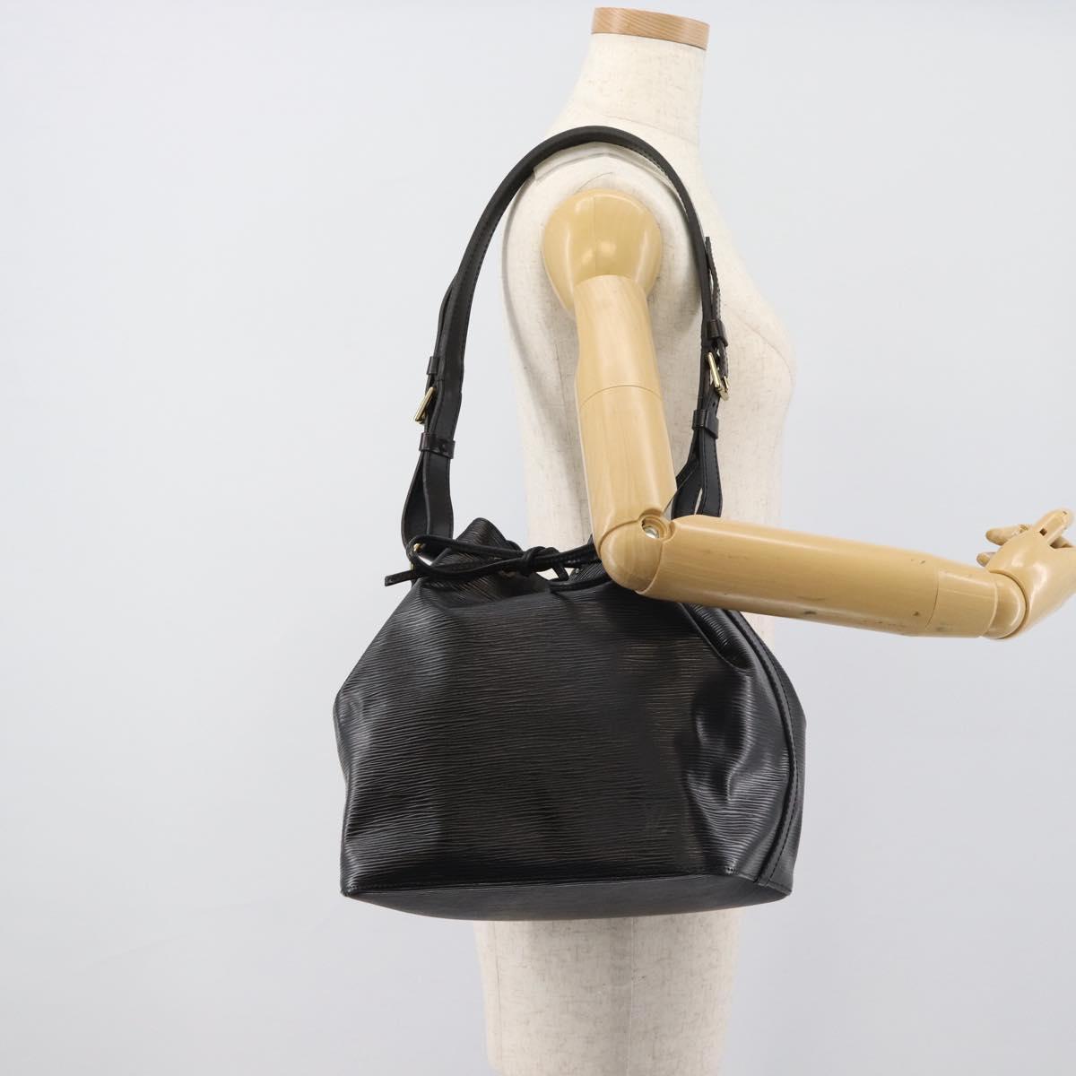 LOUIS VUITTON Epi Petit Noe Shoulder Bag Black M44102 LV Auth 191858V