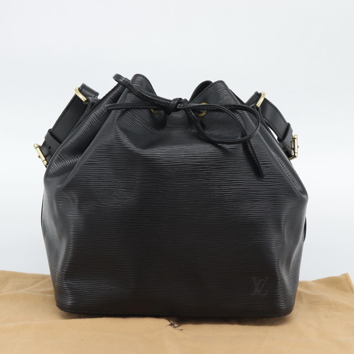 LOUIS VUITTON Epi Petit Noe Shoulder Bag Black M44102 LV Auth 191858V