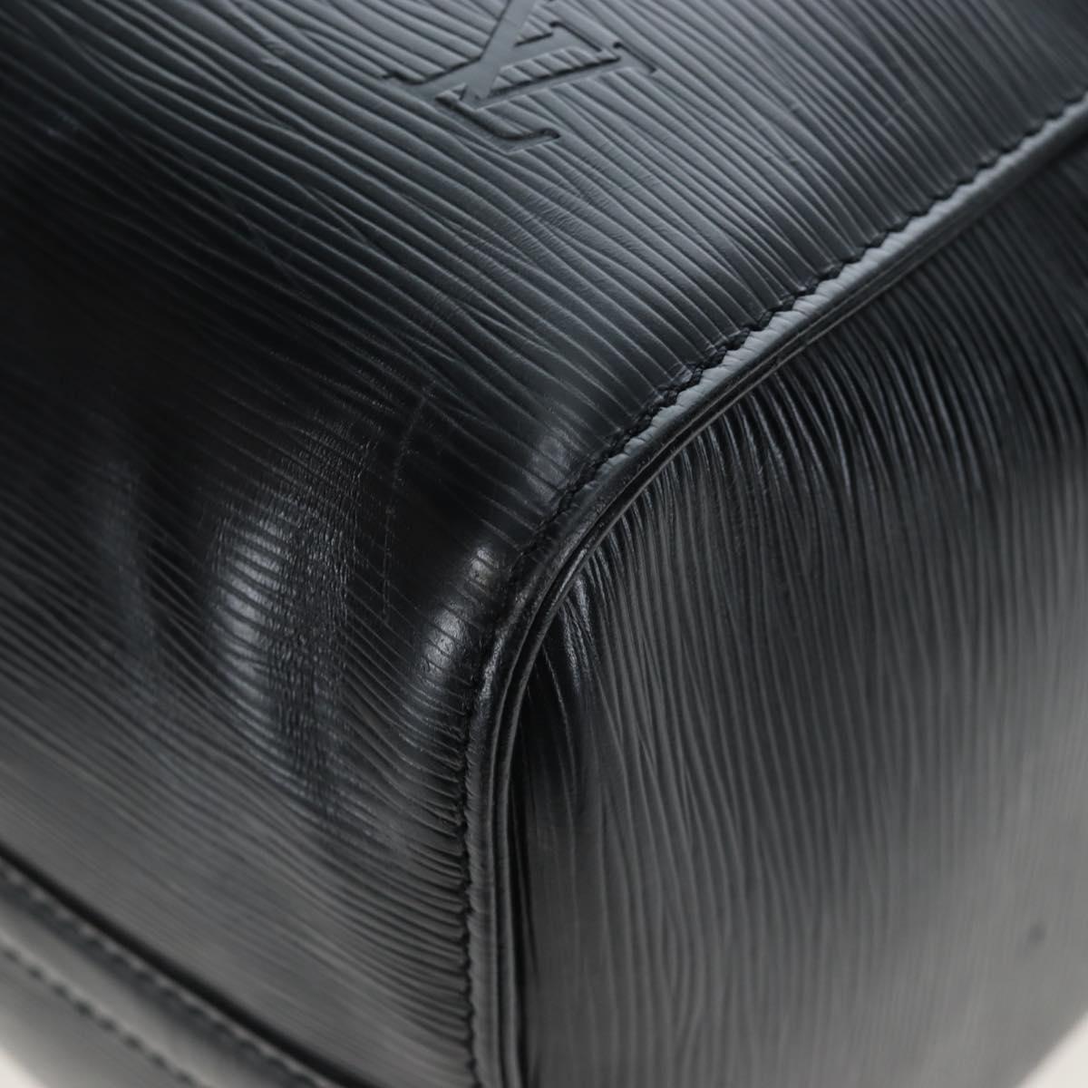 LOUIS VUITTON Epi Keepall 45 Boston Bag Black M42972 LV Auth 191863V