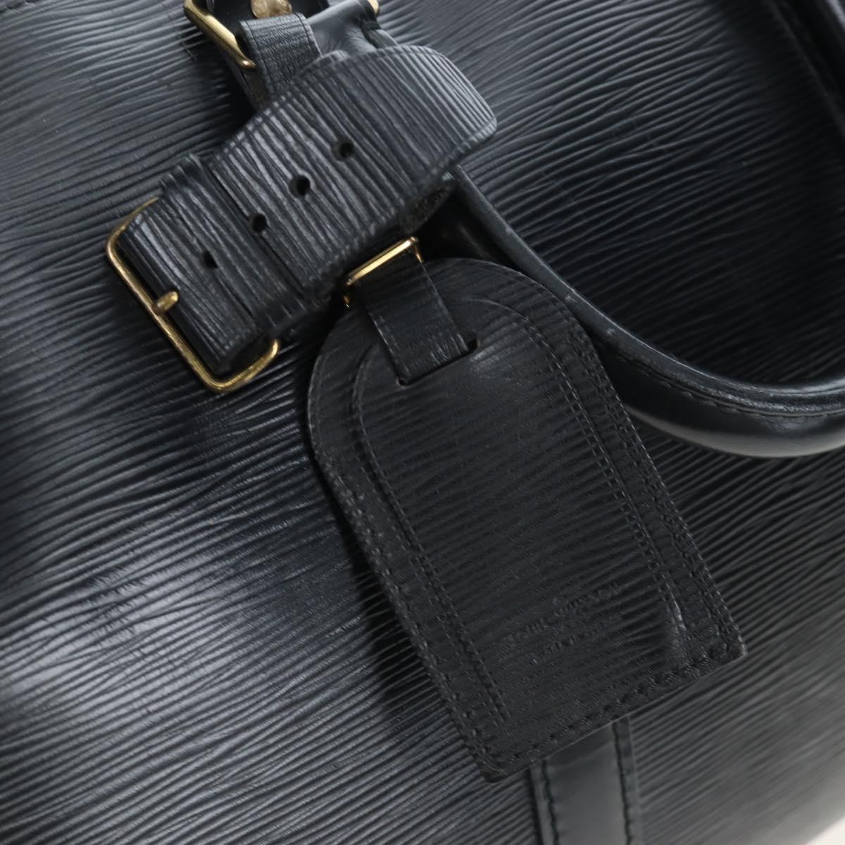 LOUIS VUITTON Epi Keepall 45 Boston Bag Black M42972 LV Auth 191863V
