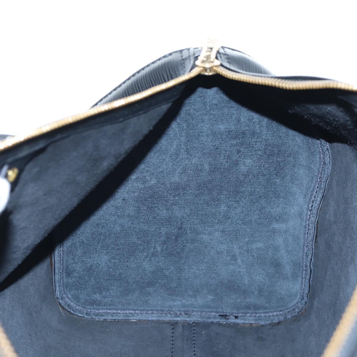 LOUIS VUITTON Epi Keepall 45 Boston Bag Black M42972 LV Auth 191863V