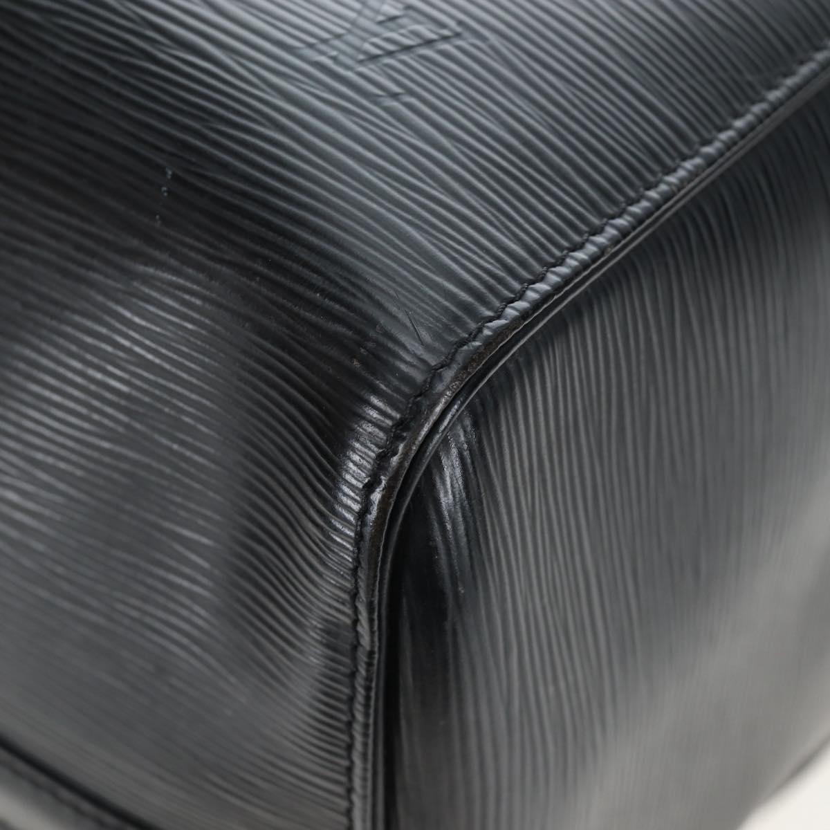 LOUIS VUITTON Epi Keepall 45 Boston Bag Black M42972 LV Auth 191864V