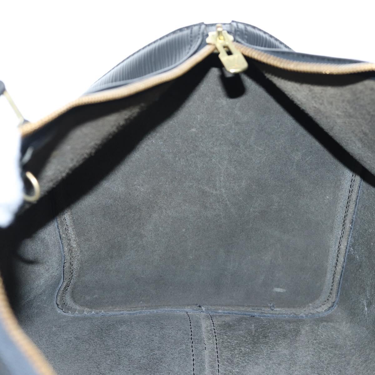 LOUIS VUITTON Epi Keepall 45 Boston Bag Black M42972 LV Auth 191864V