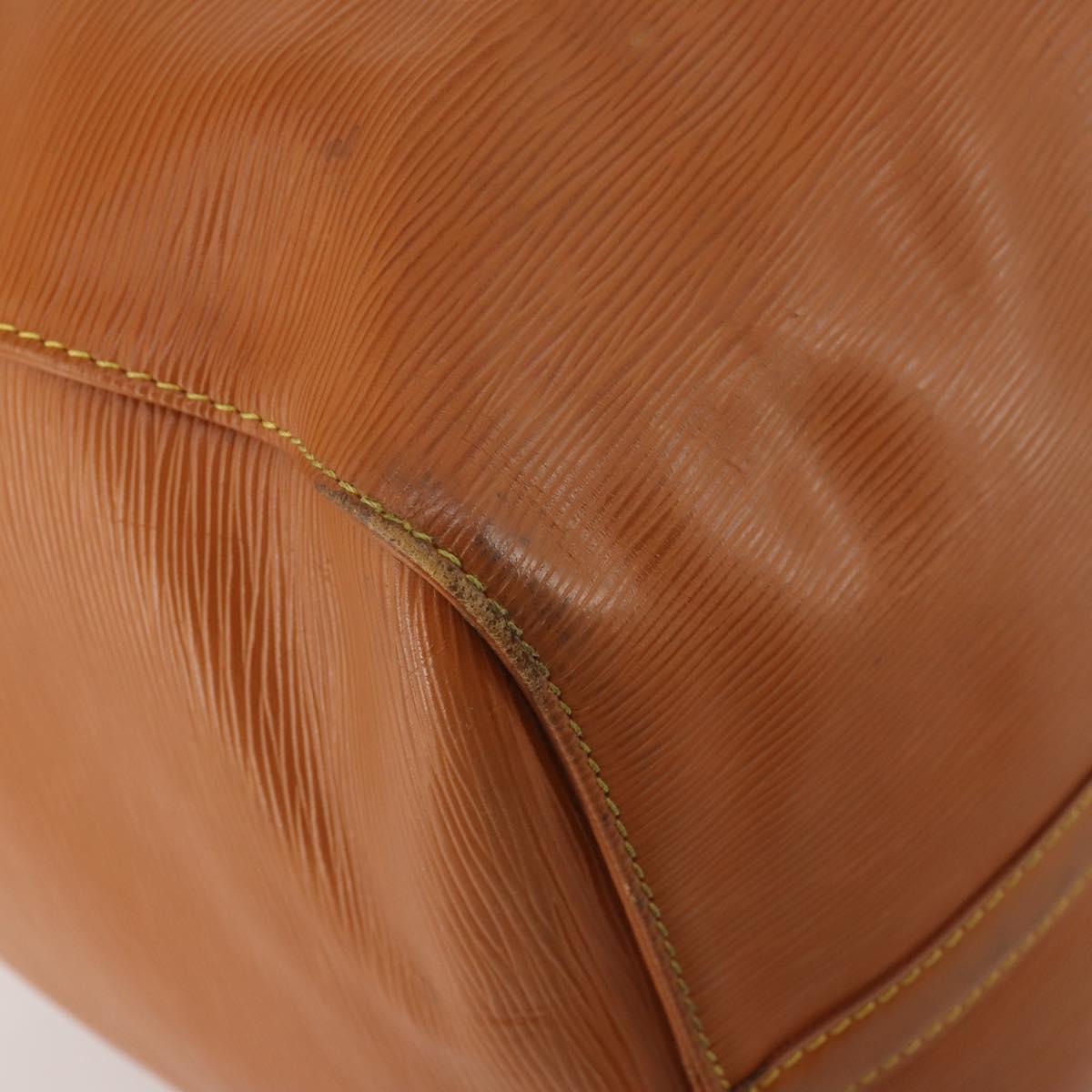 LOUIS VUITTON Epi Keepall 50 Boston Bag Brown M42968 LV Auth 191865A