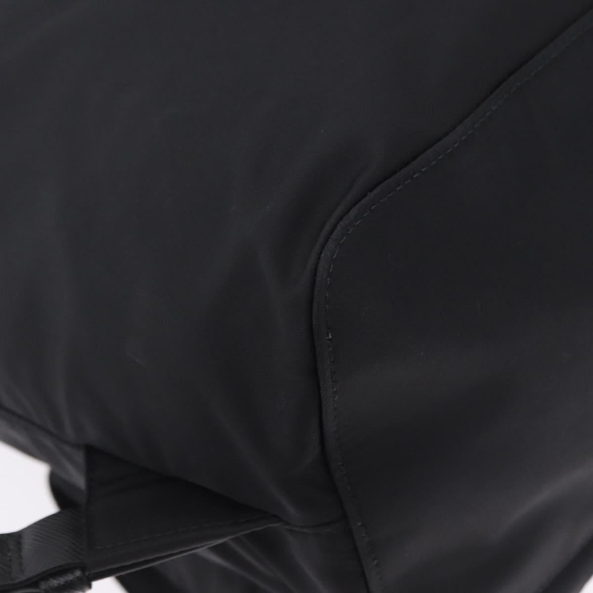 PRADA Backpack Nylon Black Silver Auth 191867M