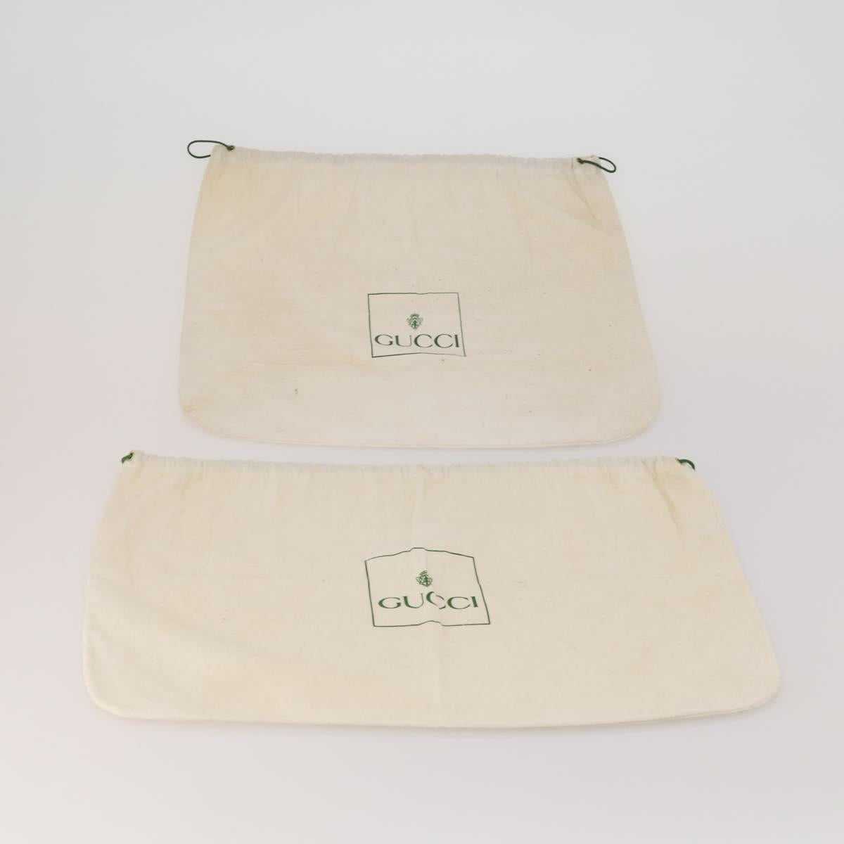 GUCCI Dust Bag Cotton Set of 20 Beige Auth 191873