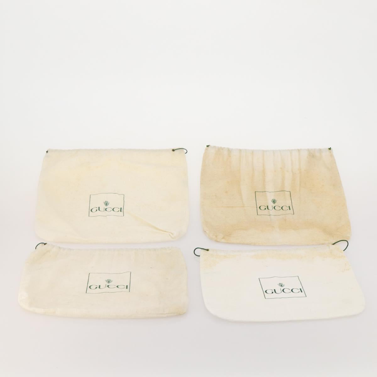 GUCCI Dust Bag cotton Set of 30 Beige Auth 191875