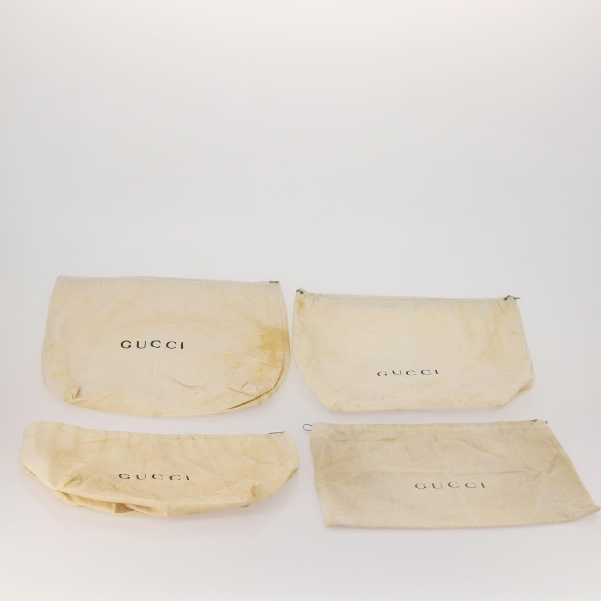 GUCCI Dust Bag cotton Set of 30 Beige Auth 191875