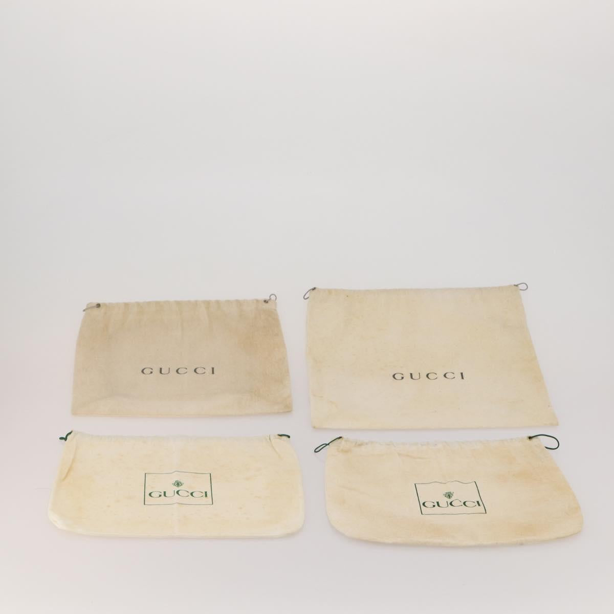 GUCCI Dust Bag cotton Set of 30 Beige Auth 191875