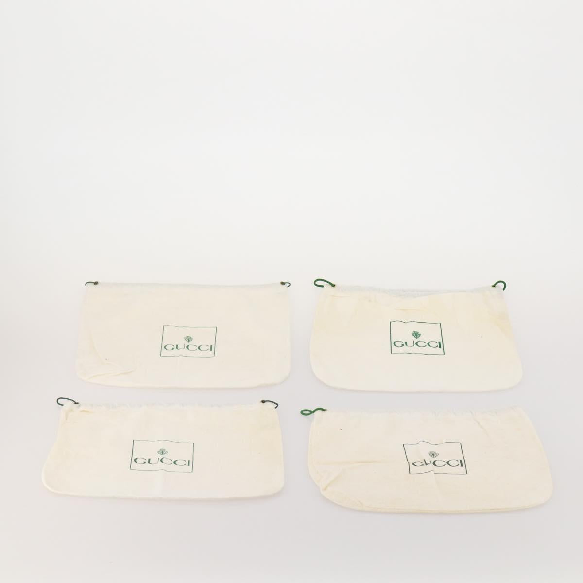 GUCCI Dust Bag Cotton Set of 20 White Auth 191876
