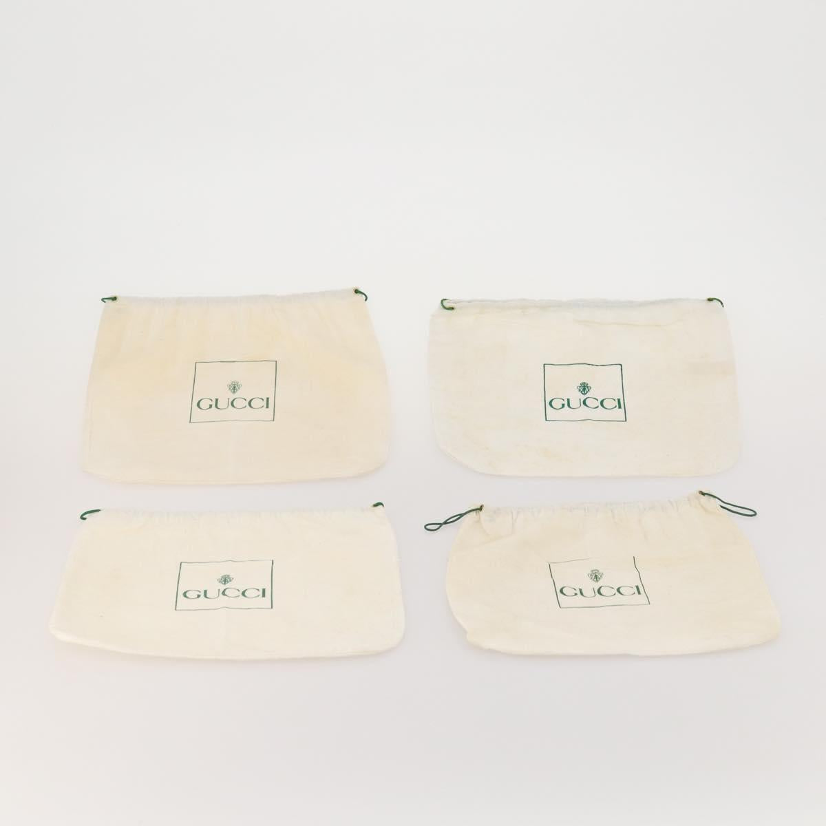 GUCCI Dust Bag Cotton Set of 20 White Auth 191876