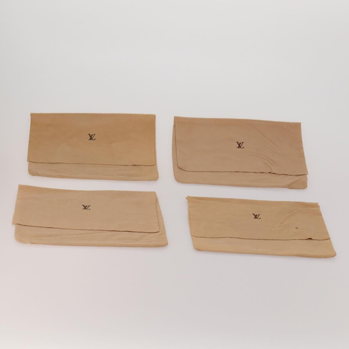 LOUIS VUITTON Dust Bag Cotton Set of 26 Beige LV Auth 191877
