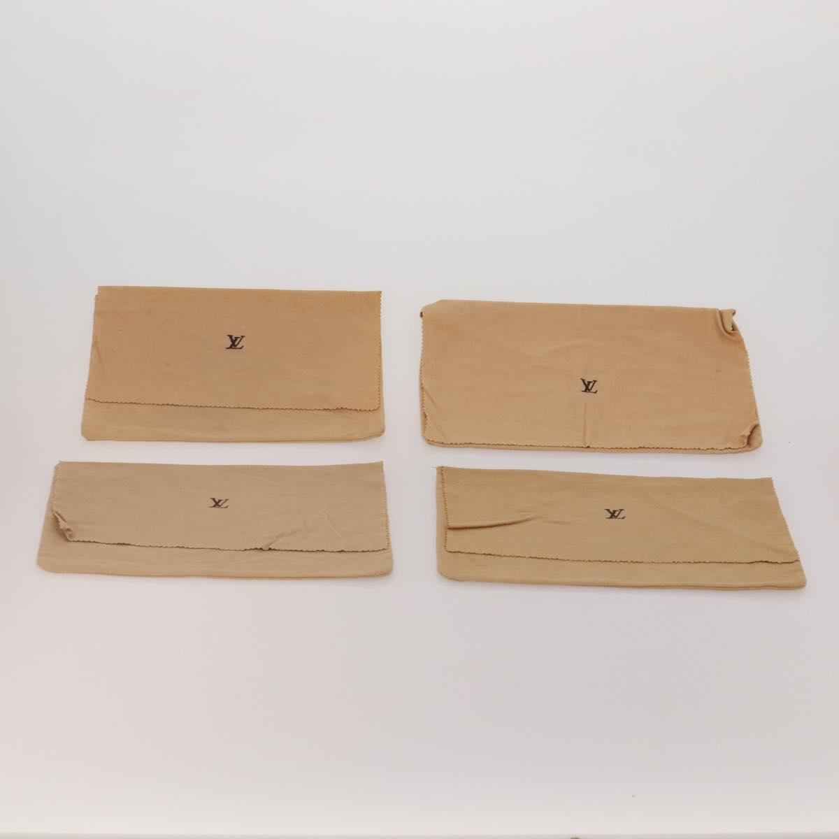 LOUIS VUITTON Dust Bag Cotton Set of 26 Beige LV Auth 191877
