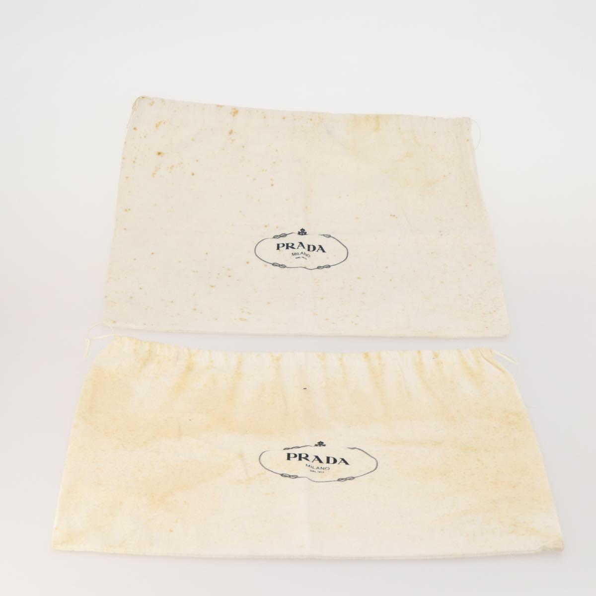PRADA Dust Bag Cotton Set of 20 White Auth 191878