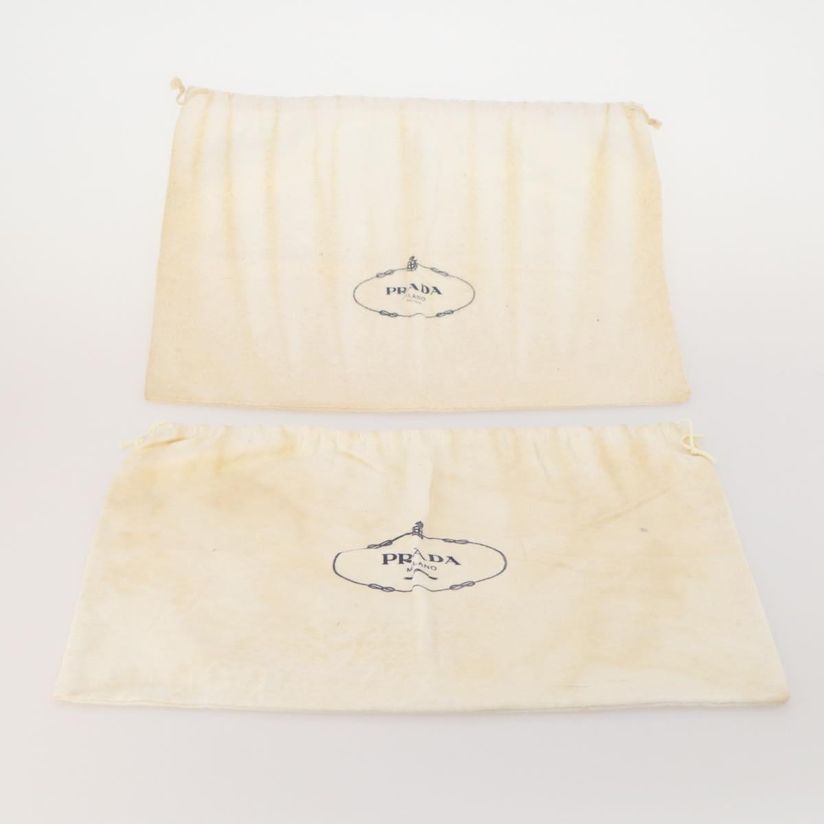 PRADA Dust Bag Cotton Set of 20 White Auth 191878