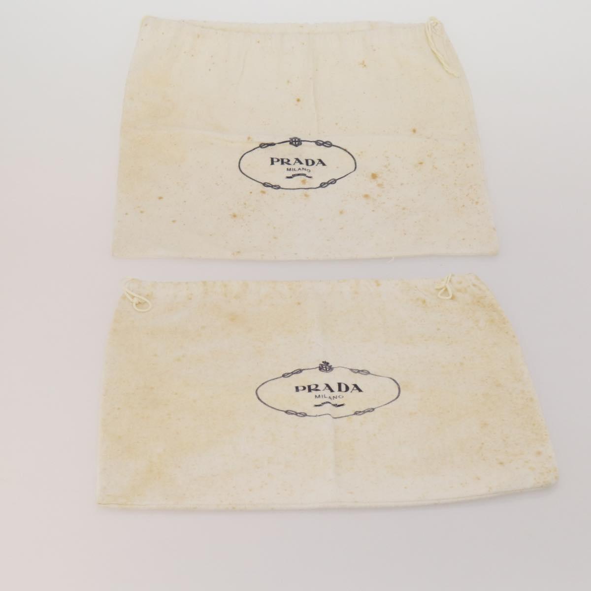PRADA Dust Bag Cotton Set of 20 White Auth 191878