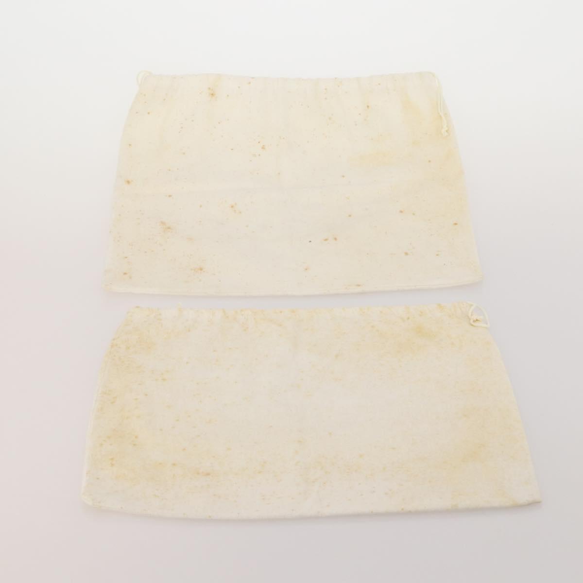 PRADA Dust Bag Cotton Set of 20 White Auth 191878