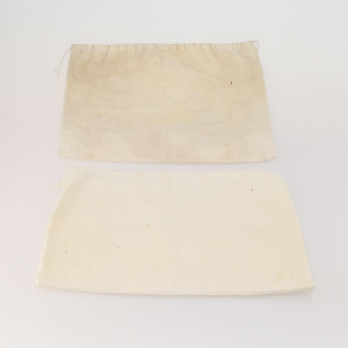 PRADA Dust Bag Cotton Set of 20 White Auth 191878