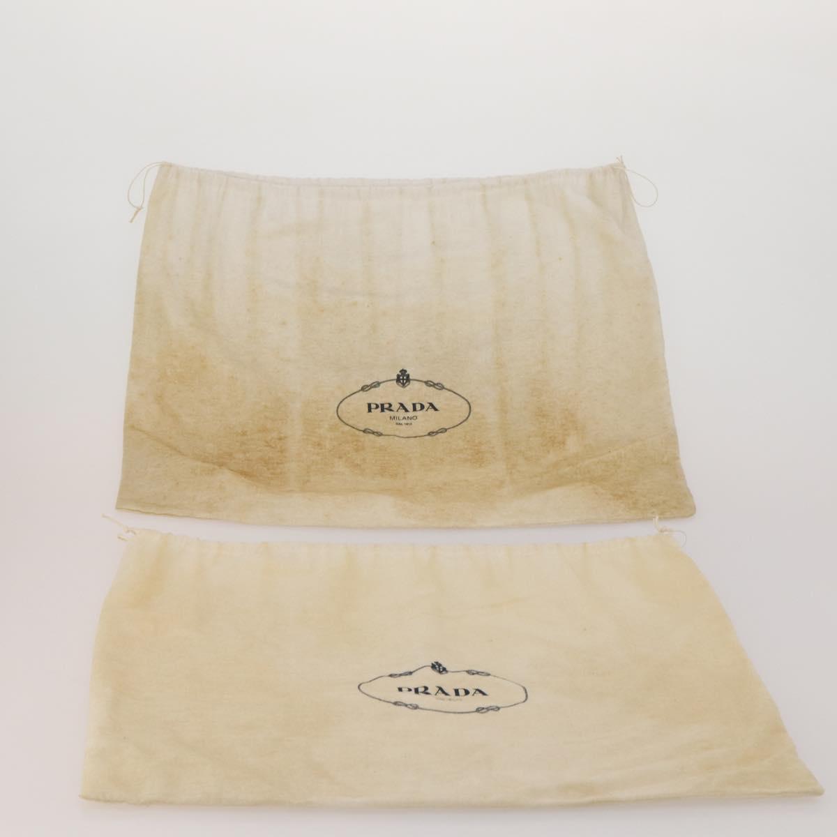 PRADA Dust Bag Cotton Set of 20 White Auth 191878