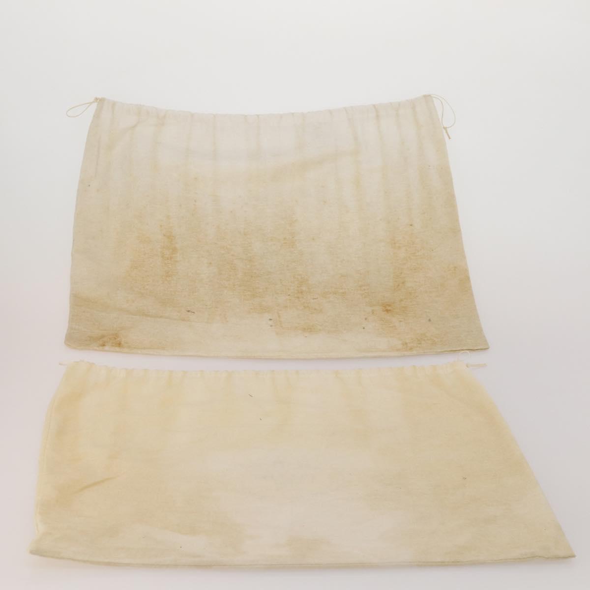 PRADA Dust Bag Cotton Set of 20 White Auth 191878