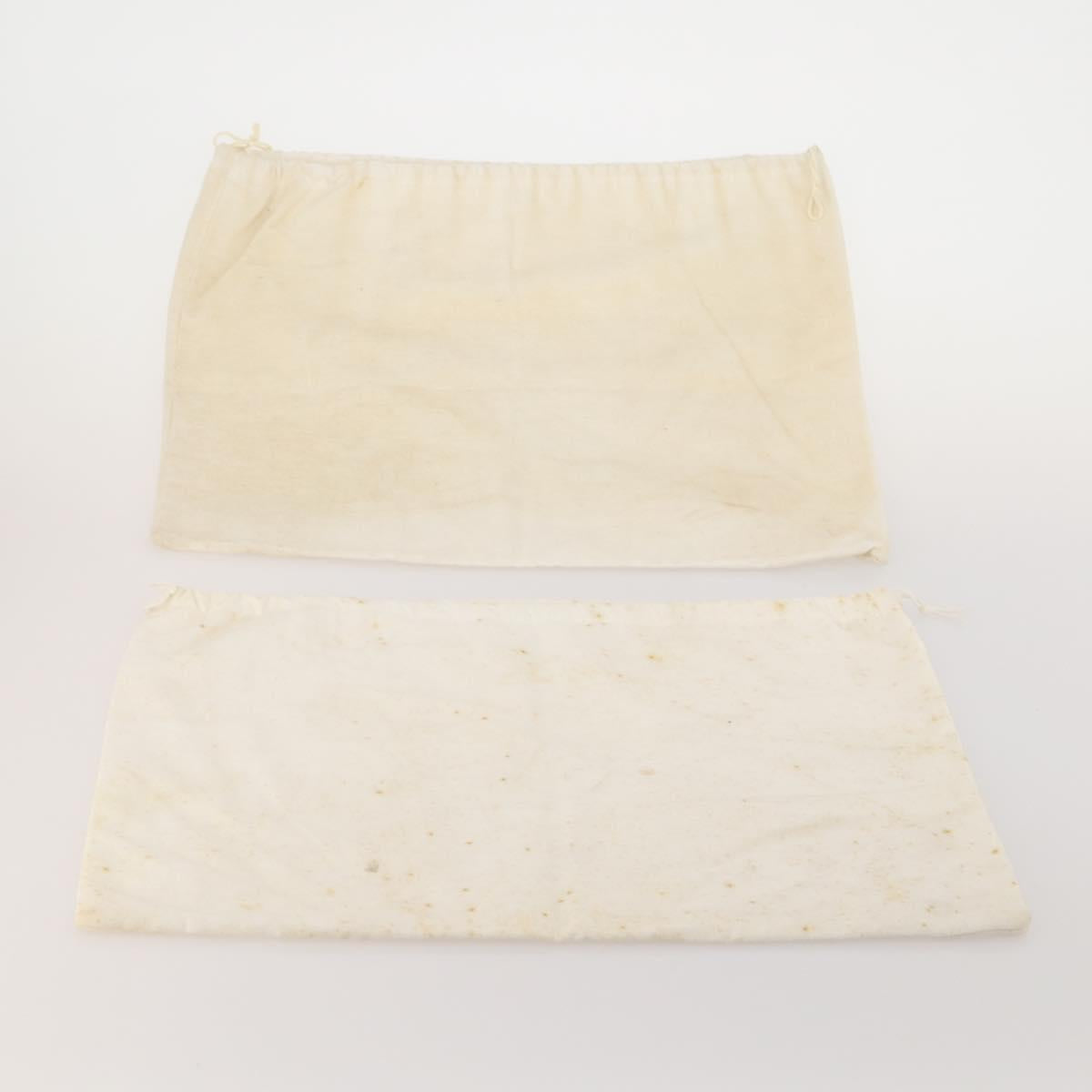 PRADA Dust Bag Cotton Set of 20 White Auth 191878