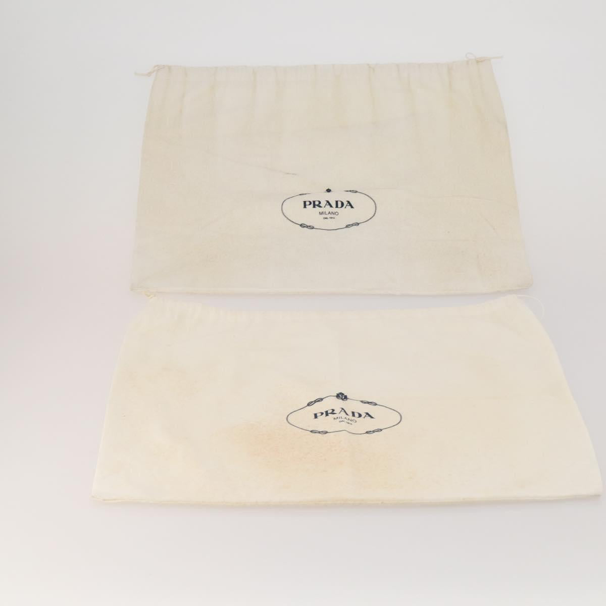 PRADA Dust Bag Cotton Set of 20 White Auth 191878