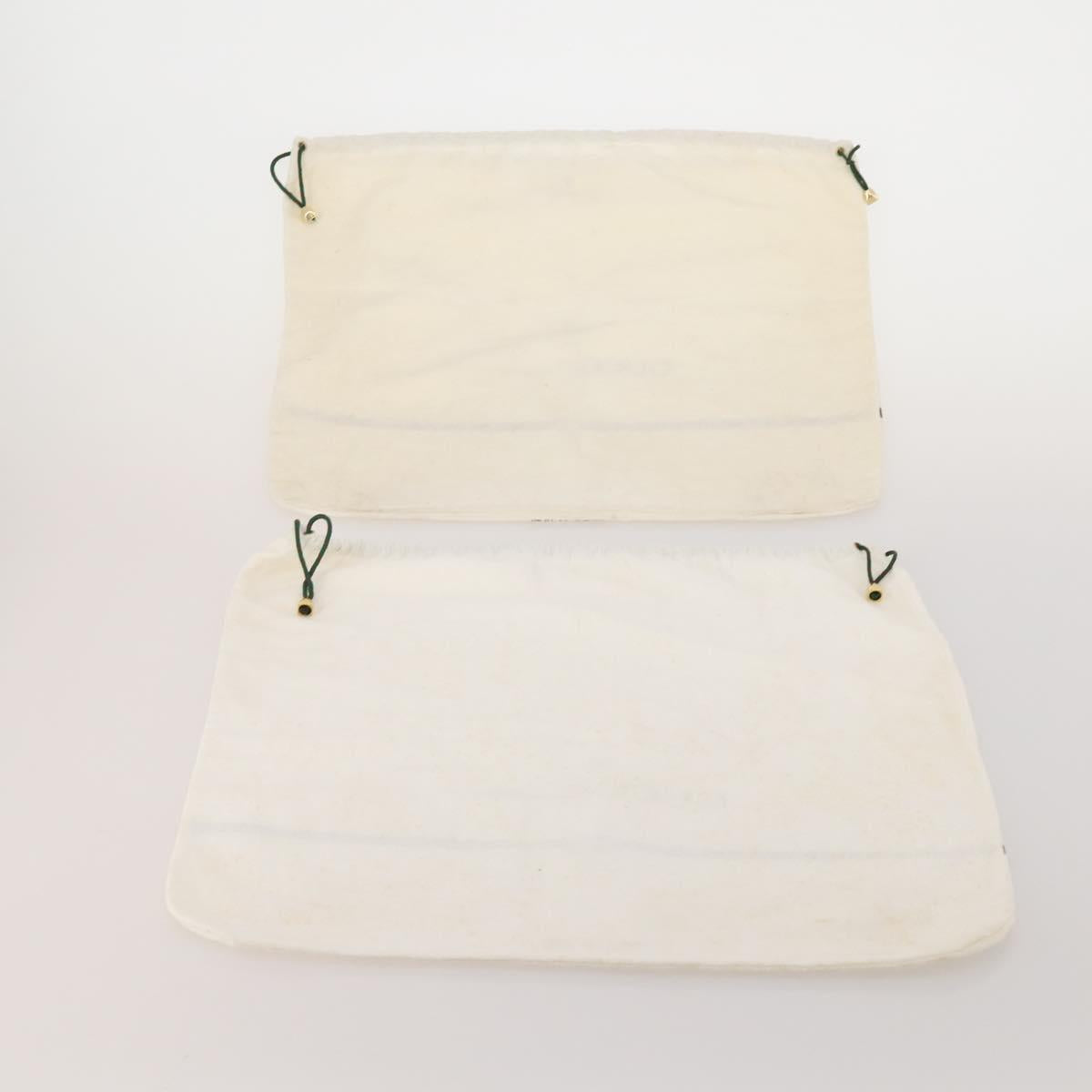 GUCCI Dust Bag Cotton Set of 20 White Auth 191879