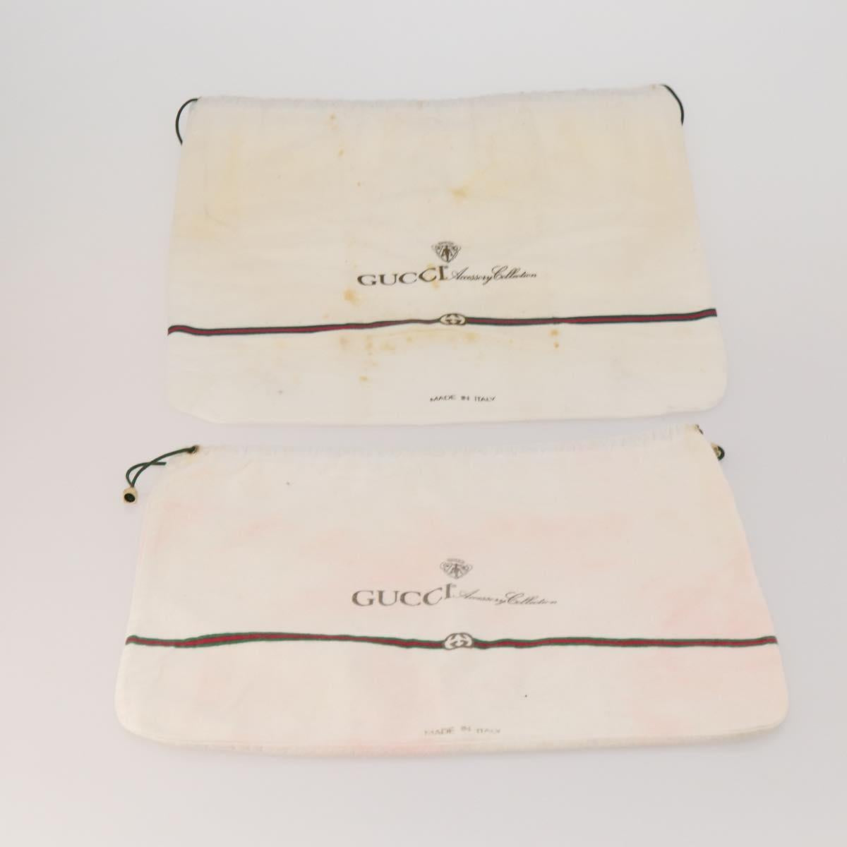 GUCCI Dust Bag Cotton Set of 20 White Auth 191879