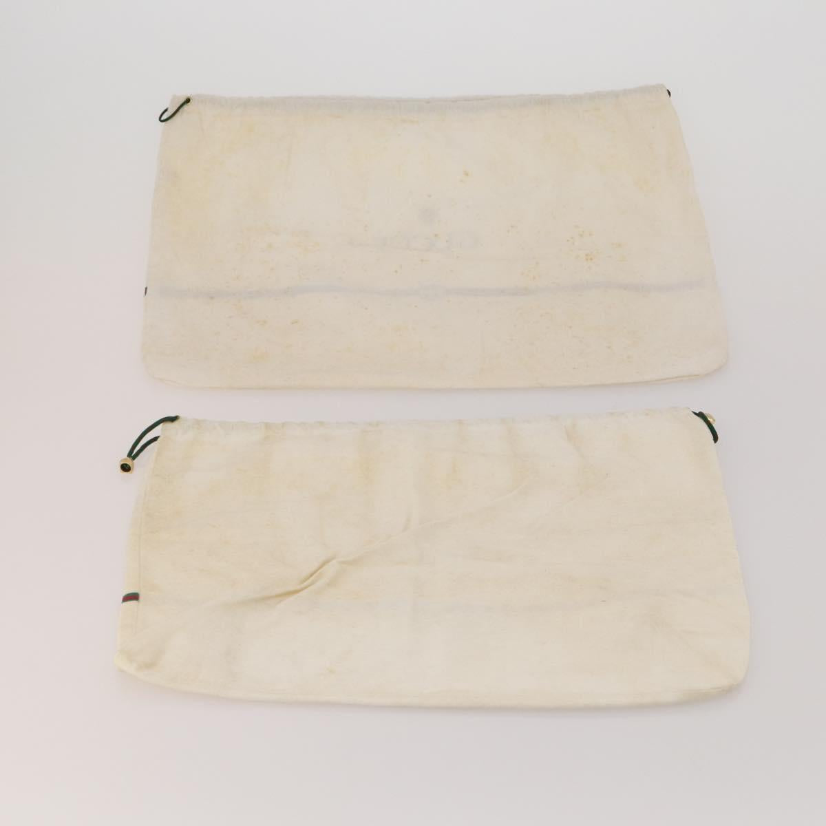 GUCCI Dust Bag Cotton Set of 20 White Auth 191879