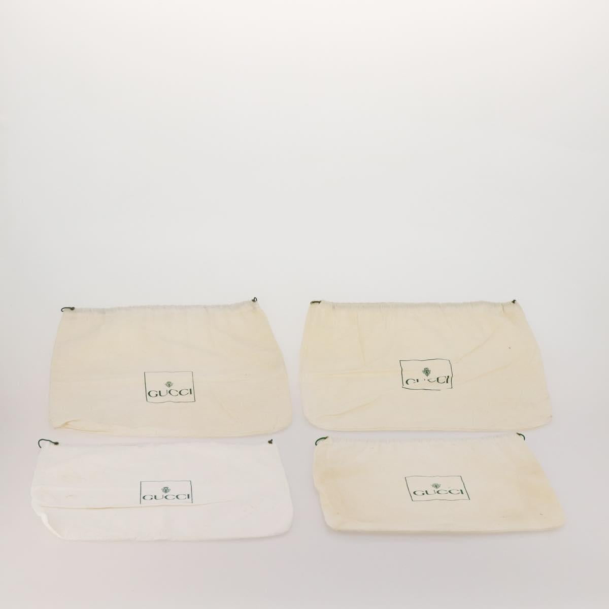 GUCCI Dust Bag Cotton Set of 20 White Auth 191880