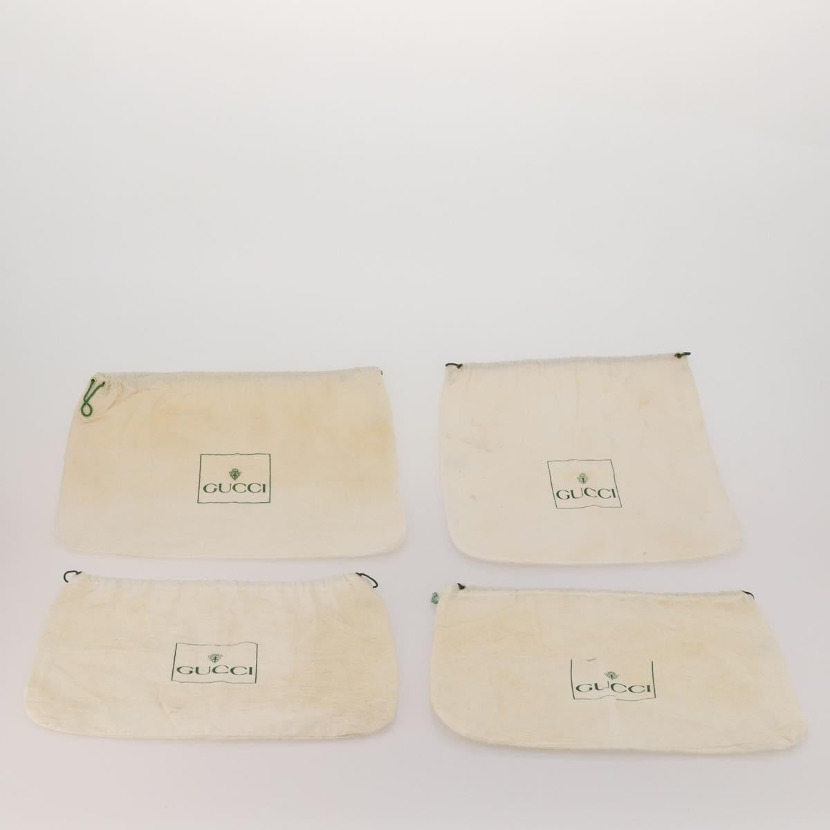 GUCCI Dust Bag Cotton Set of 20 White Auth 191880