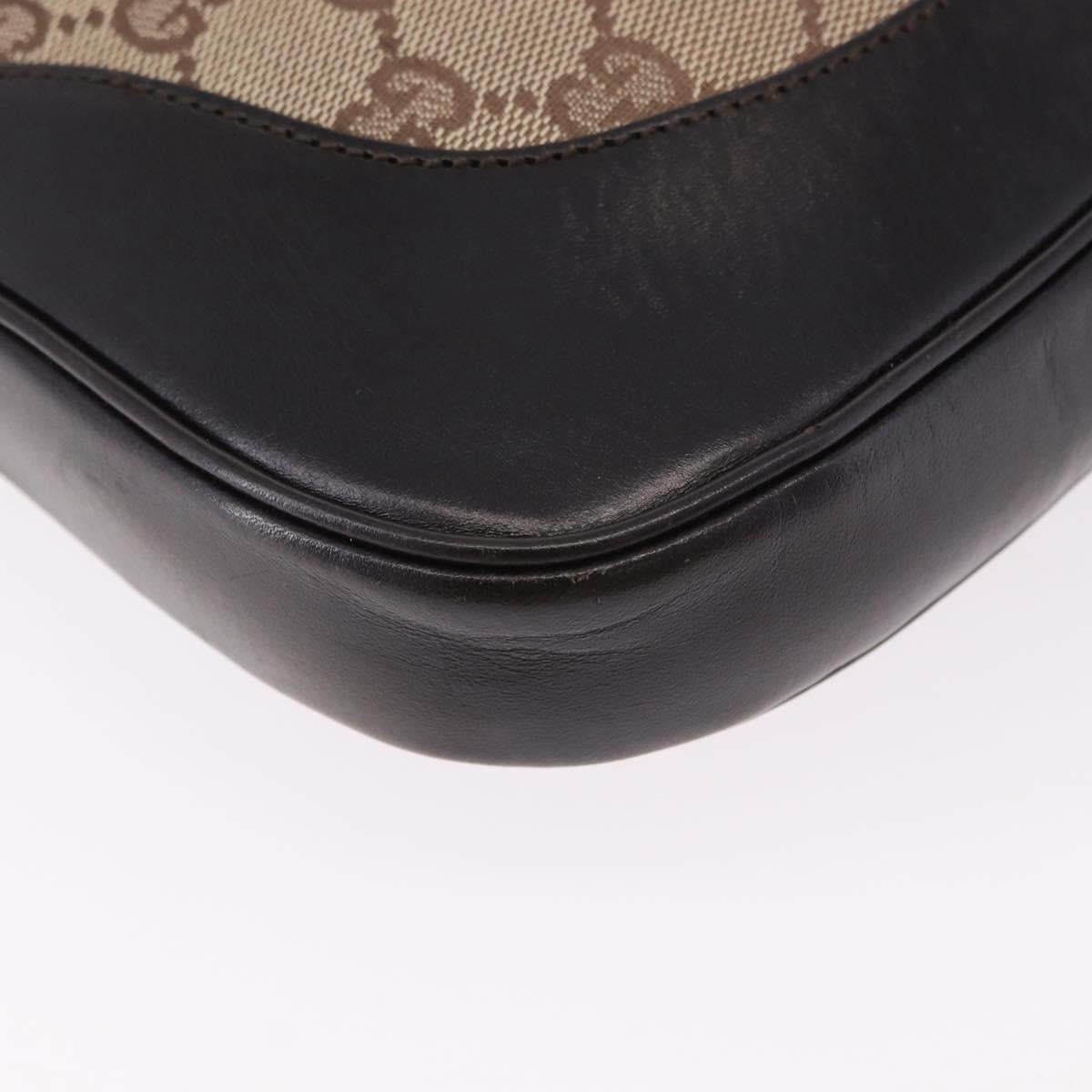 GUCCI GG Canvas Jackie Web Sherry Line Bag Beige 001 3306 3444 Auth 191885V