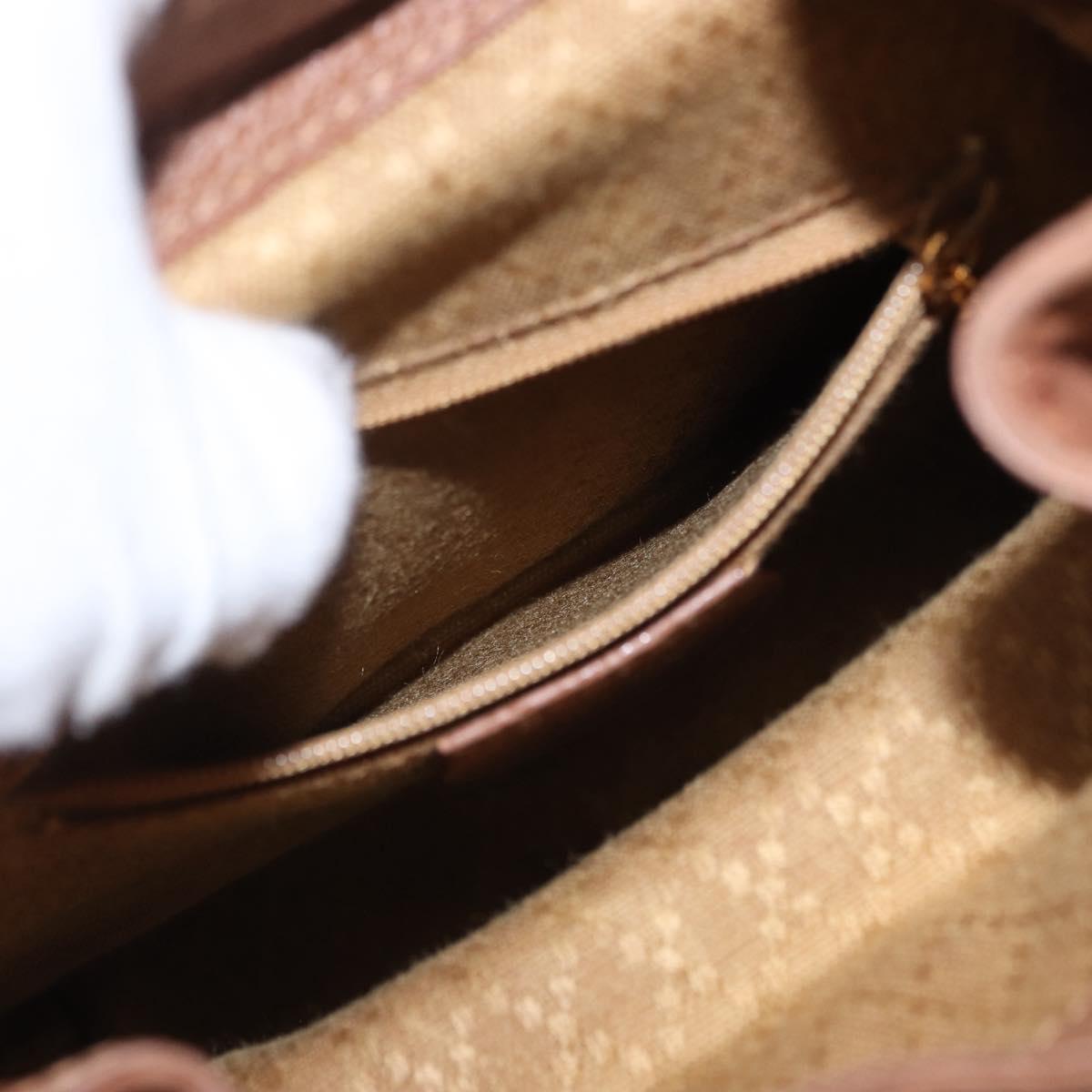 GUCCI Bamboo Backpack Suede Brown Gold 003 1705 0030 Auth 191888