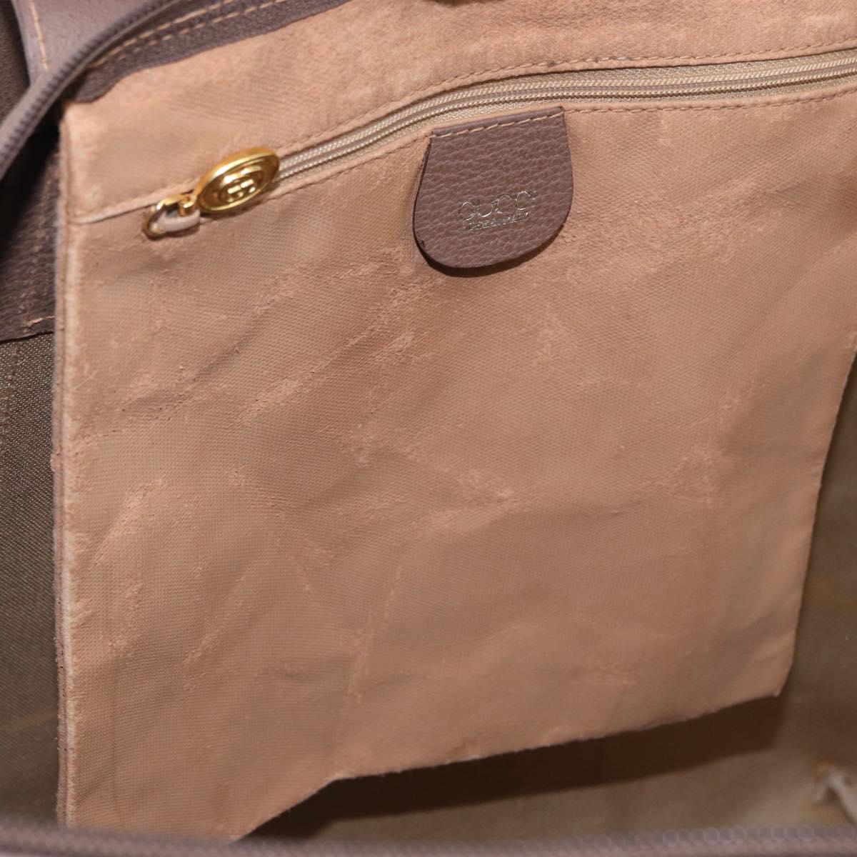 GUCCI GG Supreme Boston Bag PVC Beige Gold 012 1095 6080 Auth 191889