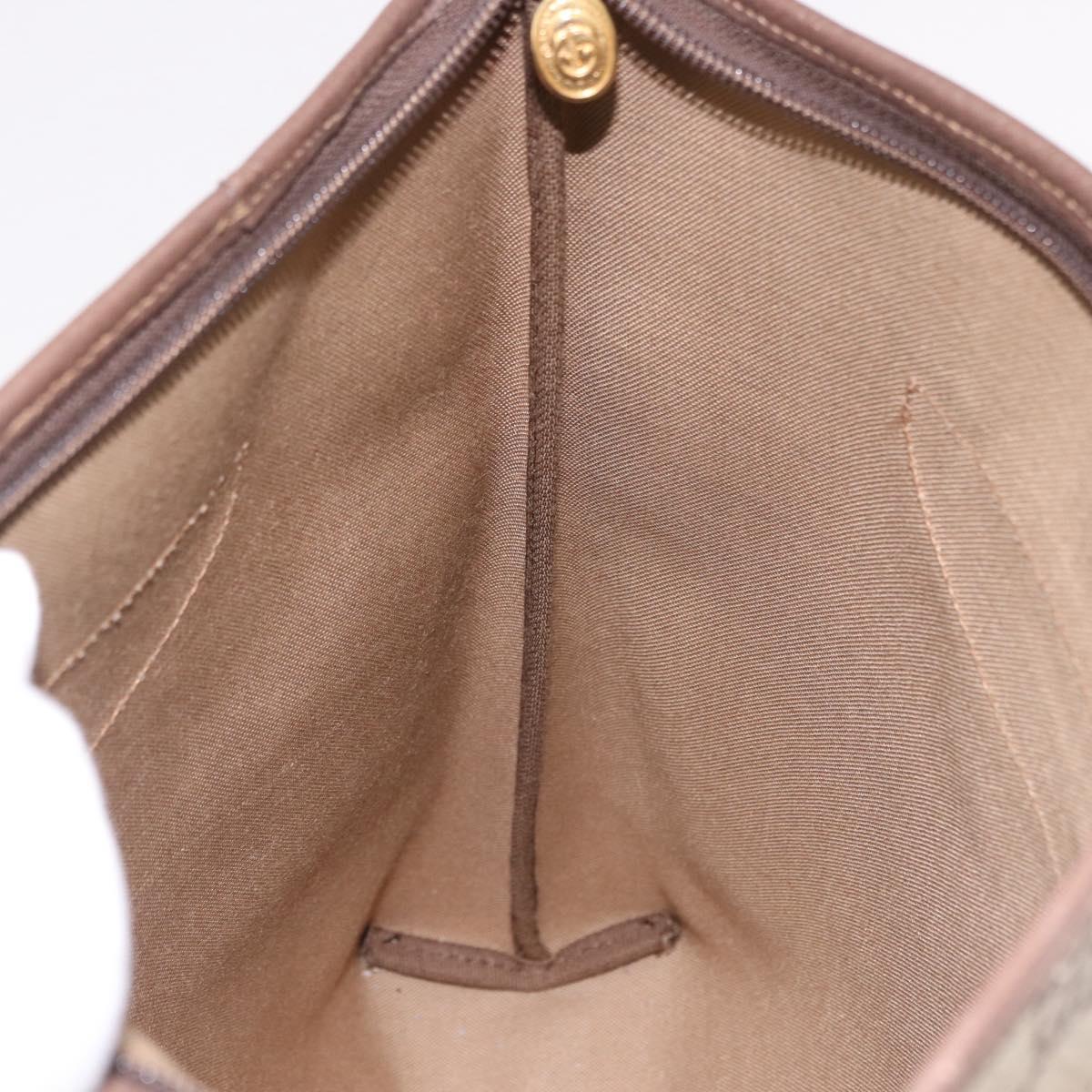 GUCCI GG Supreme Tote Bag PVC Leather Beige Gold 002 123 6130 Auth 191891