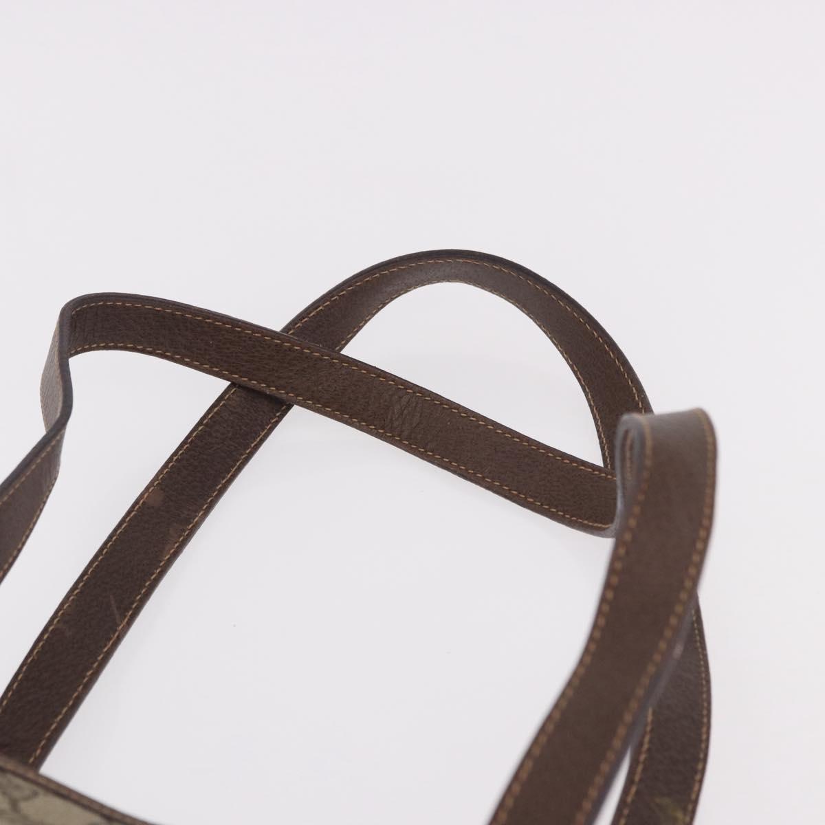 GUCCI GG Supreme Tote Bag PVC Leather Beige Gold 002 123 6130 Auth 191891