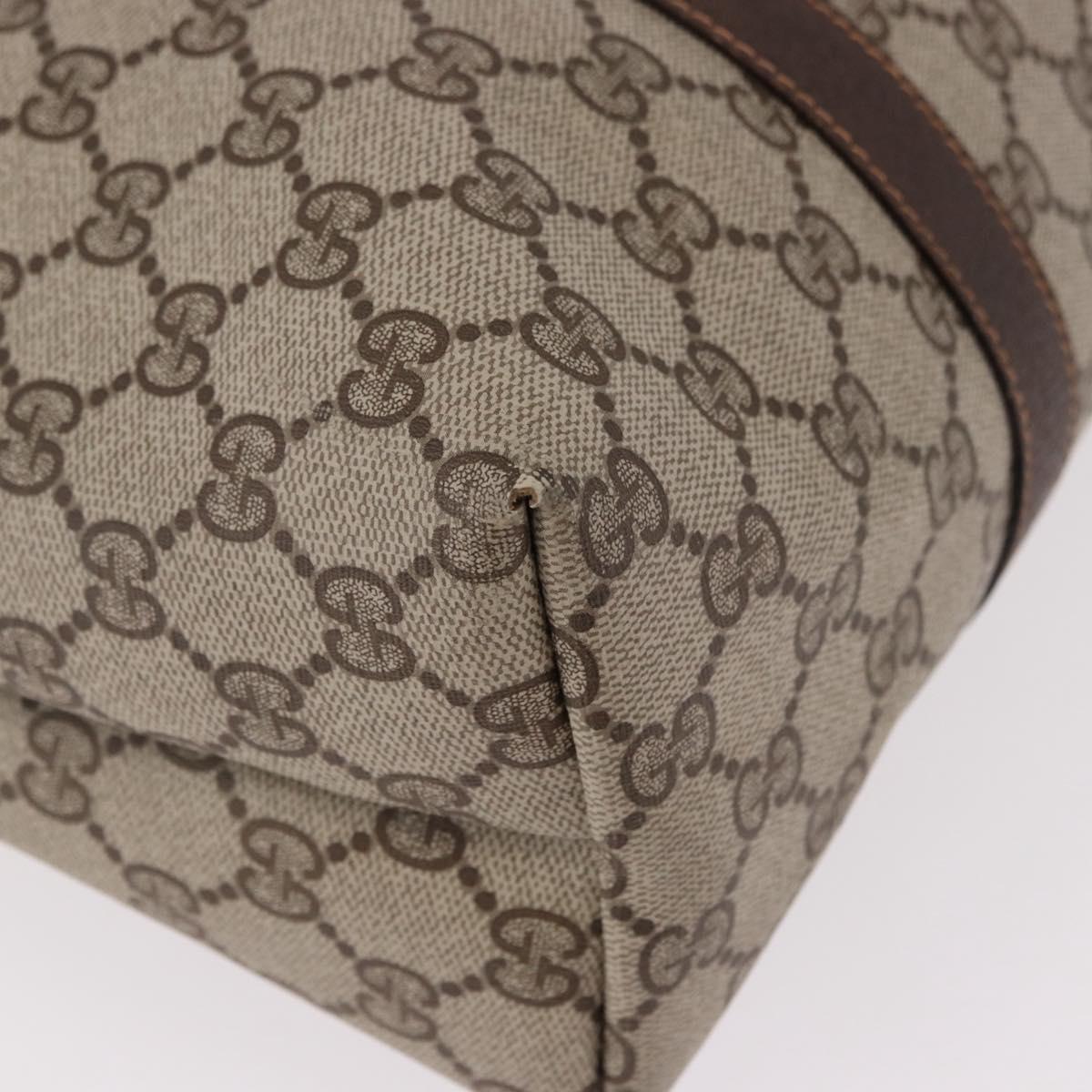 GUCCI GG Supreme Tote Bag PVC Beige 40 02 110 Auth 191894