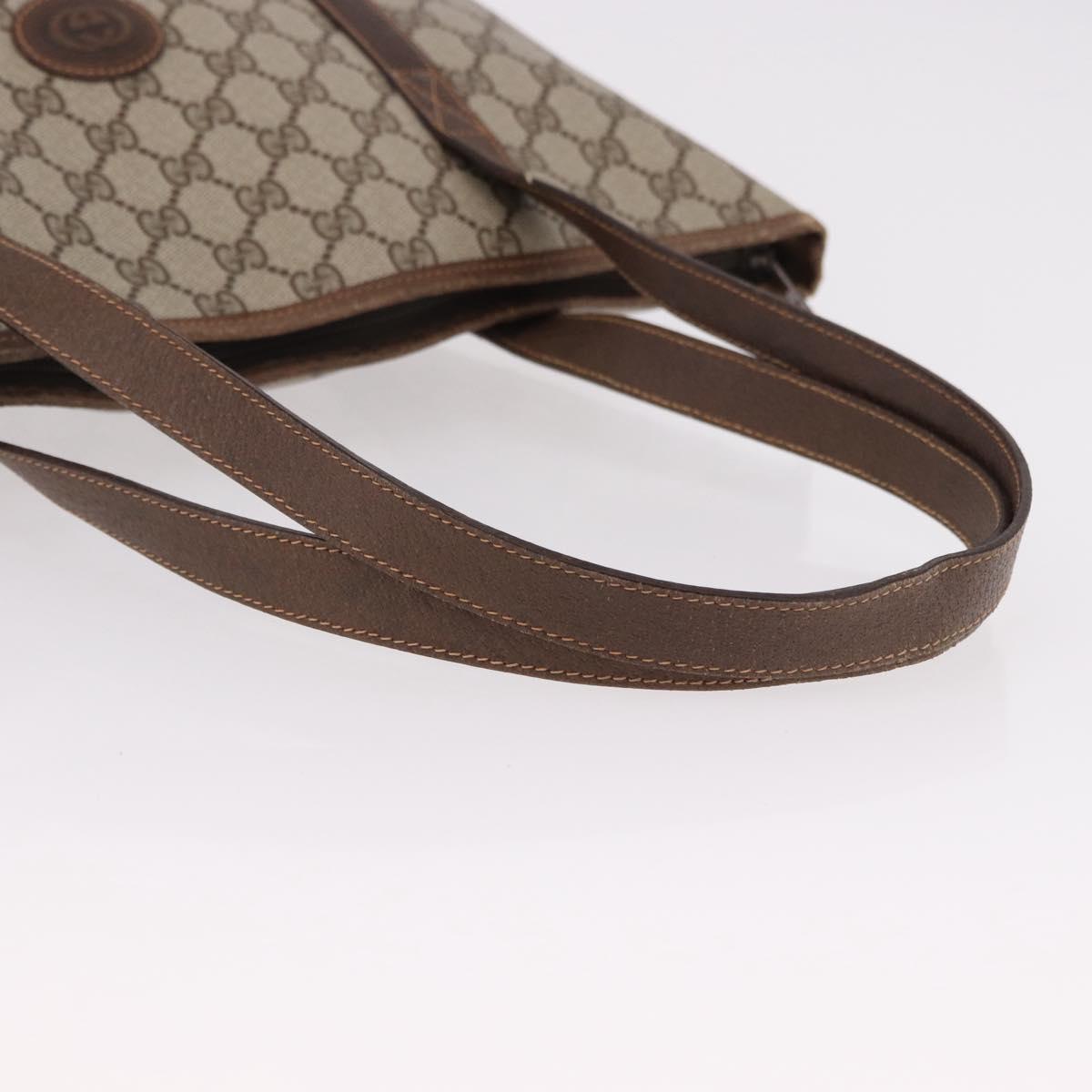GUCCI GG Supreme Tote Bag PVC Beige 40 02 110 Auth 191894