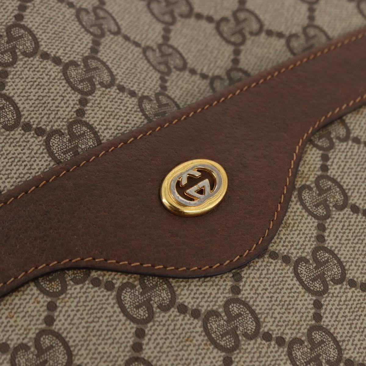 GUCCI GG Supreme Web Sherry Line Tote Bag PVC Beige 39 02 003 Auth 191895A