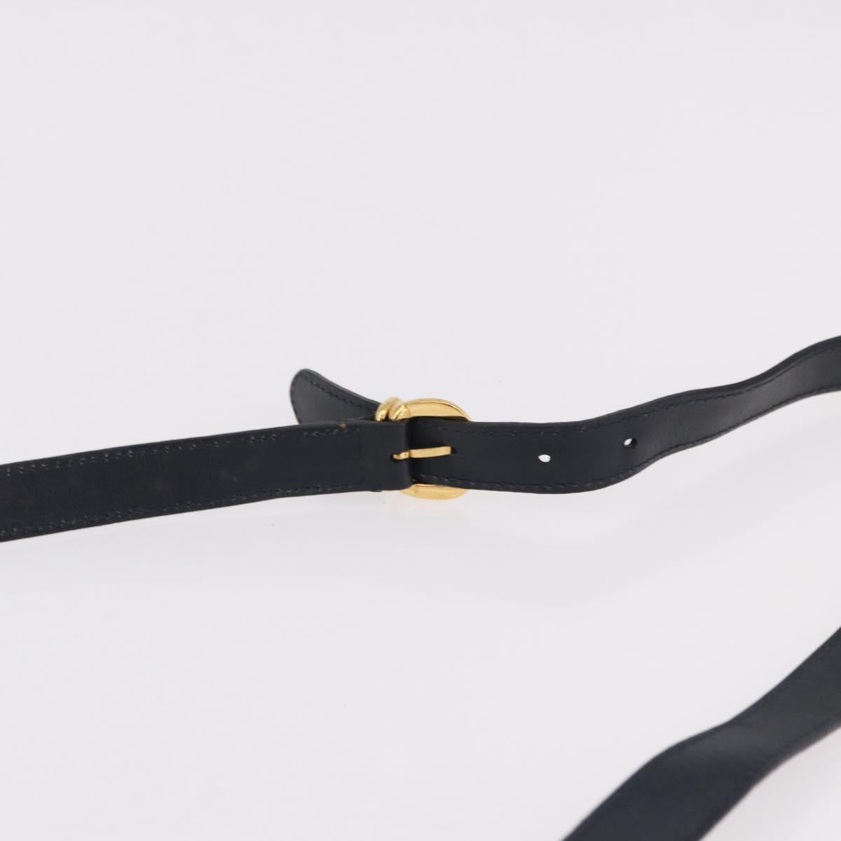 GUCCI Micro GG Supreme Sherry Line Bag PVC Navy Gold 001 58 0918 Auth 191899