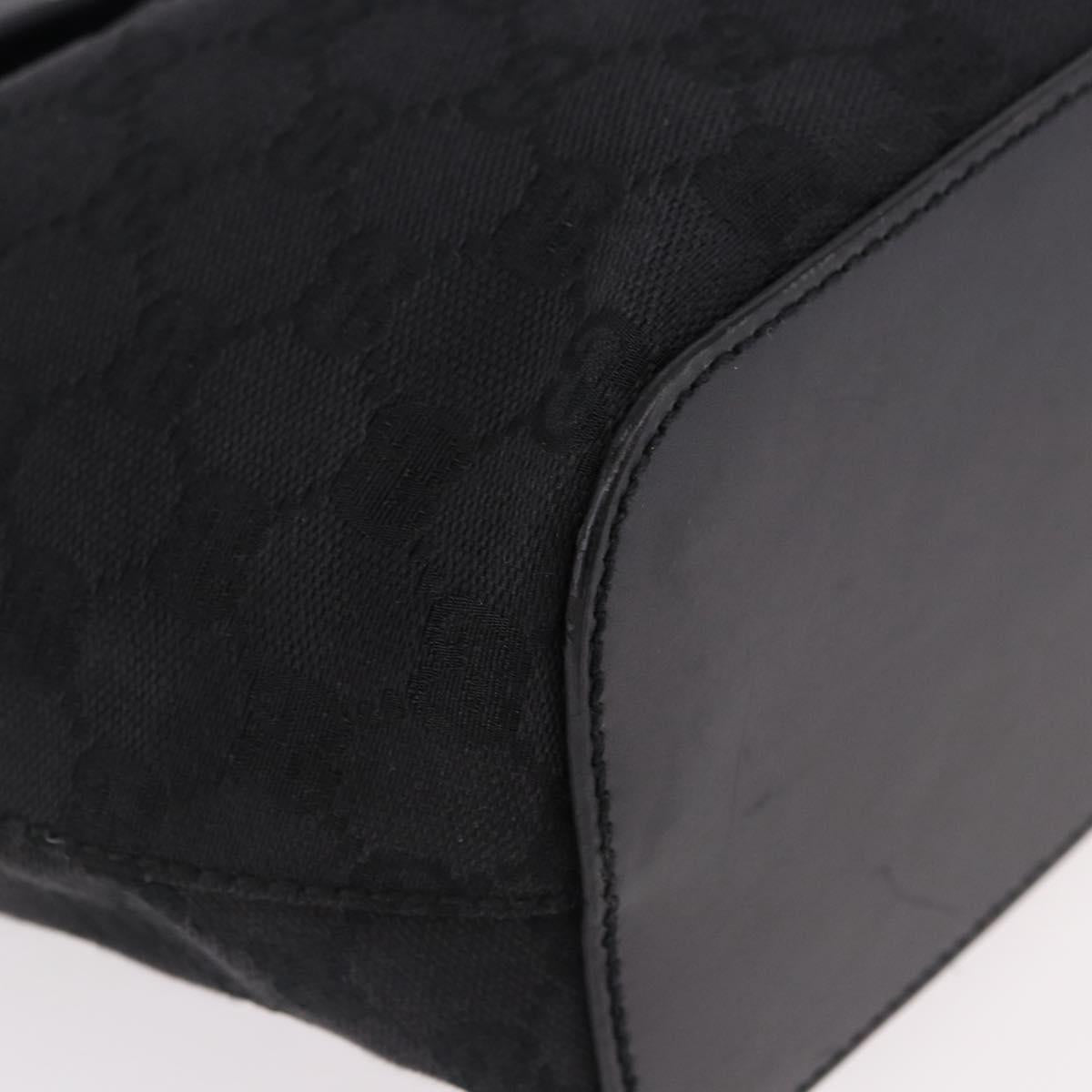 GUCCI GG Canvas Shoulder Bag Black 106241 Auth 191910A