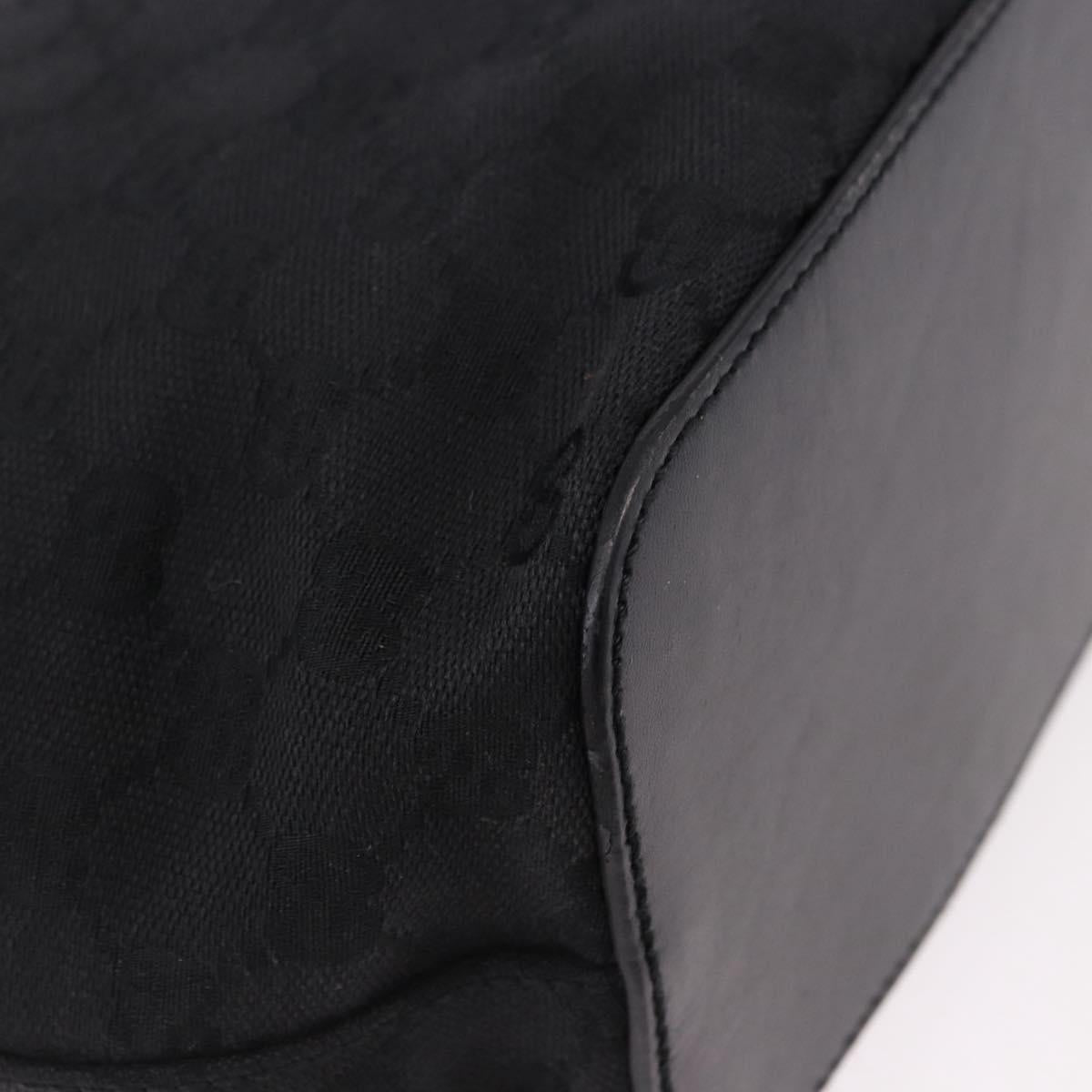 GUCCI GG Canvas Shoulder Bag Black 106241 Auth 191910A