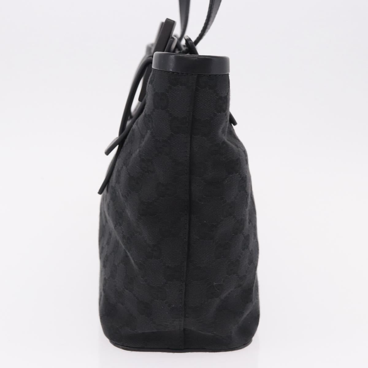 GUCCI GG Canvas Shoulder Bag Black 106241 Auth 191910A