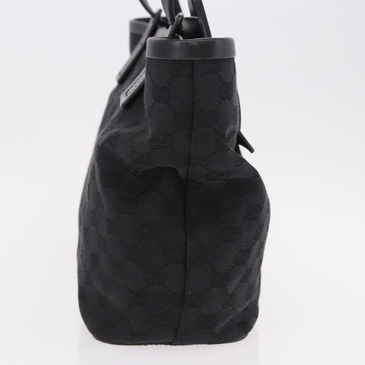 GUCCI GG Canvas Shoulder Bag Black 106241 Auth 191910A