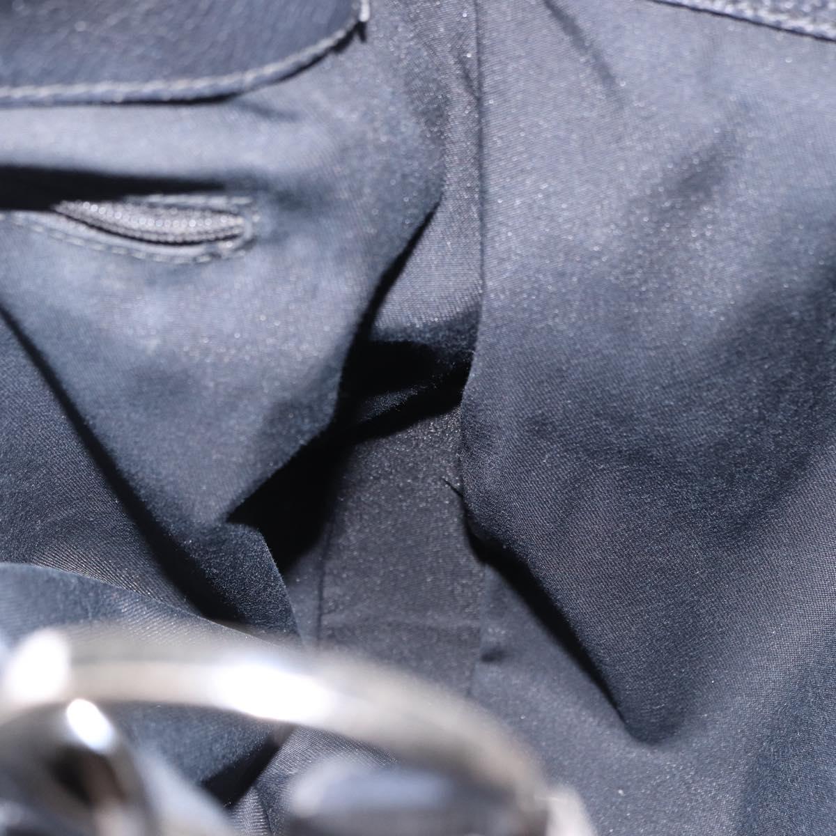 GUCCI GG Canvas Hand Bag Outlet Black Silver 179777 Auth 191936