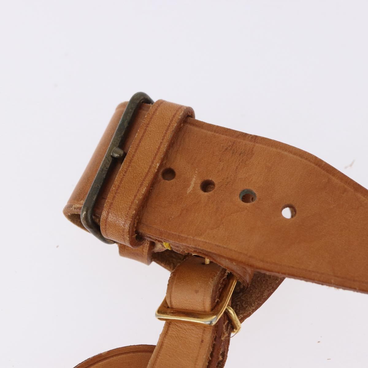 LOUIS VUITTON Name Tag Powanie 10 Set Powanie Leather Beige LV Auth 191947