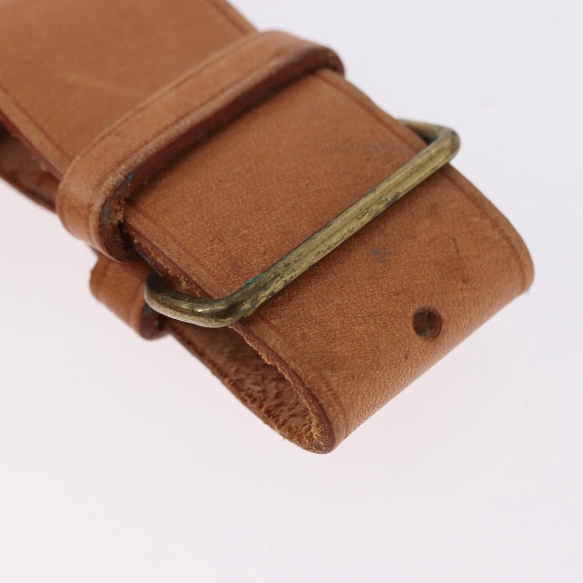 LOUIS VUITTON Name Tag Powanie 10 Set Powanie Leather Beige LV Auth 191947