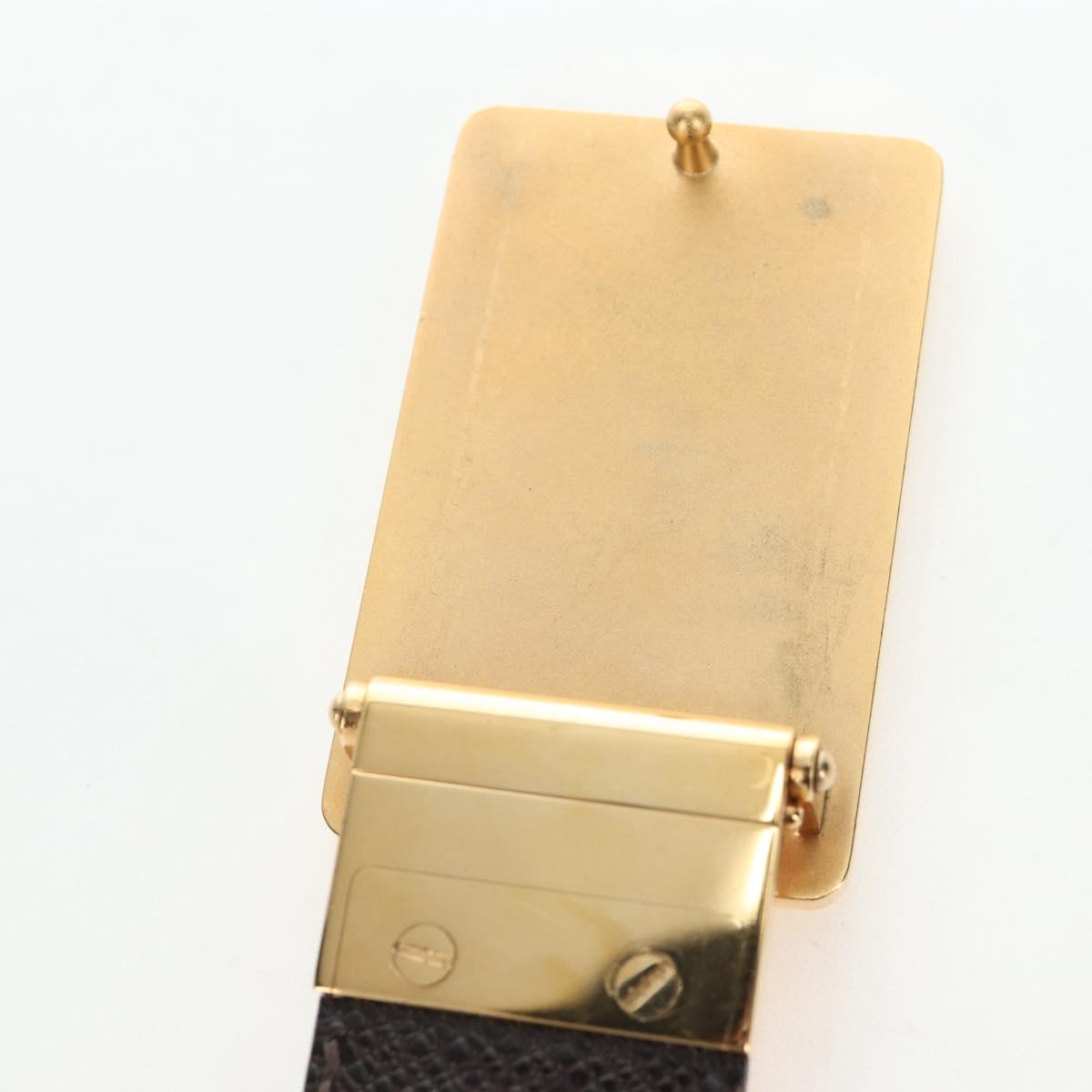 LOUIS VUITTON Damier Ebene Ceinture Anne Van Tours Belt M9677 LV Auth 191957V
