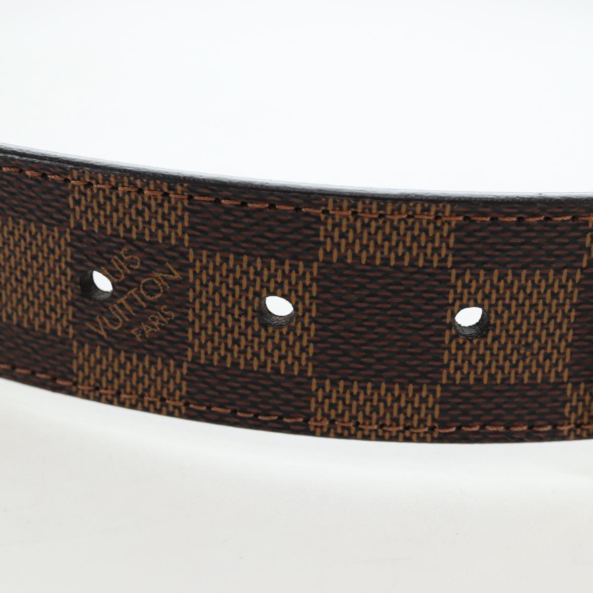 LOUIS VUITTON Damier Ebene Ceinture Anne Van Tours Belt M9677 LV Auth 191957V